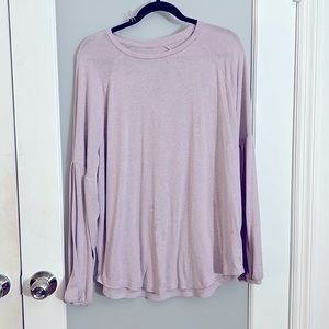 Old Navy - Baby Pink sweater-style tunic w puff sleeves - XXL